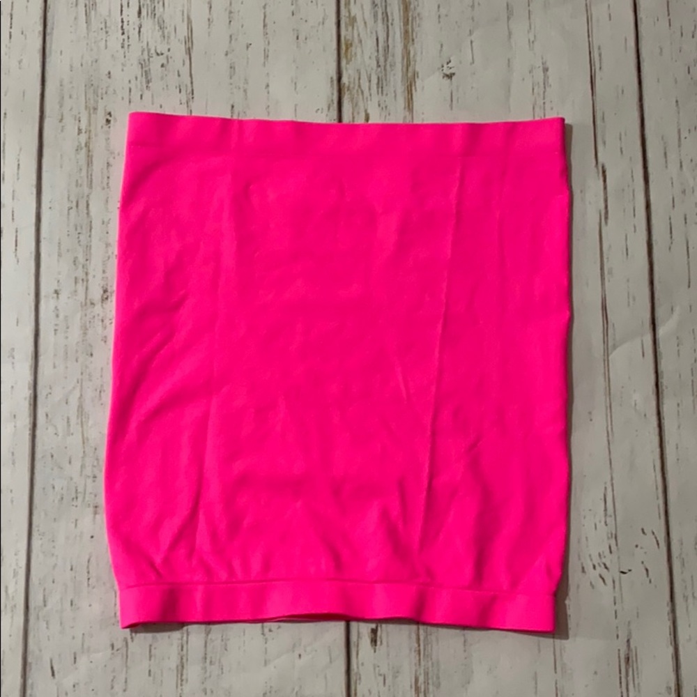 Hot pink tube top